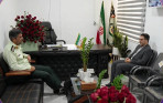 دیدار مدیرعامل شرکت سیمان سپاهان با فرمانده انتظامی شهرستان مبارکه به مناسبت هفته فراجا